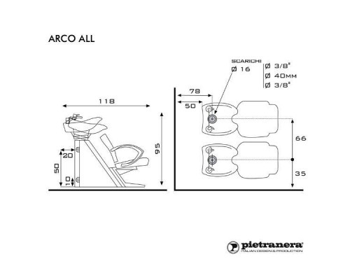 Мойка парикмахерская ARCO ALL WASH