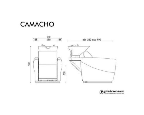 Мойка парикмахерская CAMACHO FIRST - RELAX